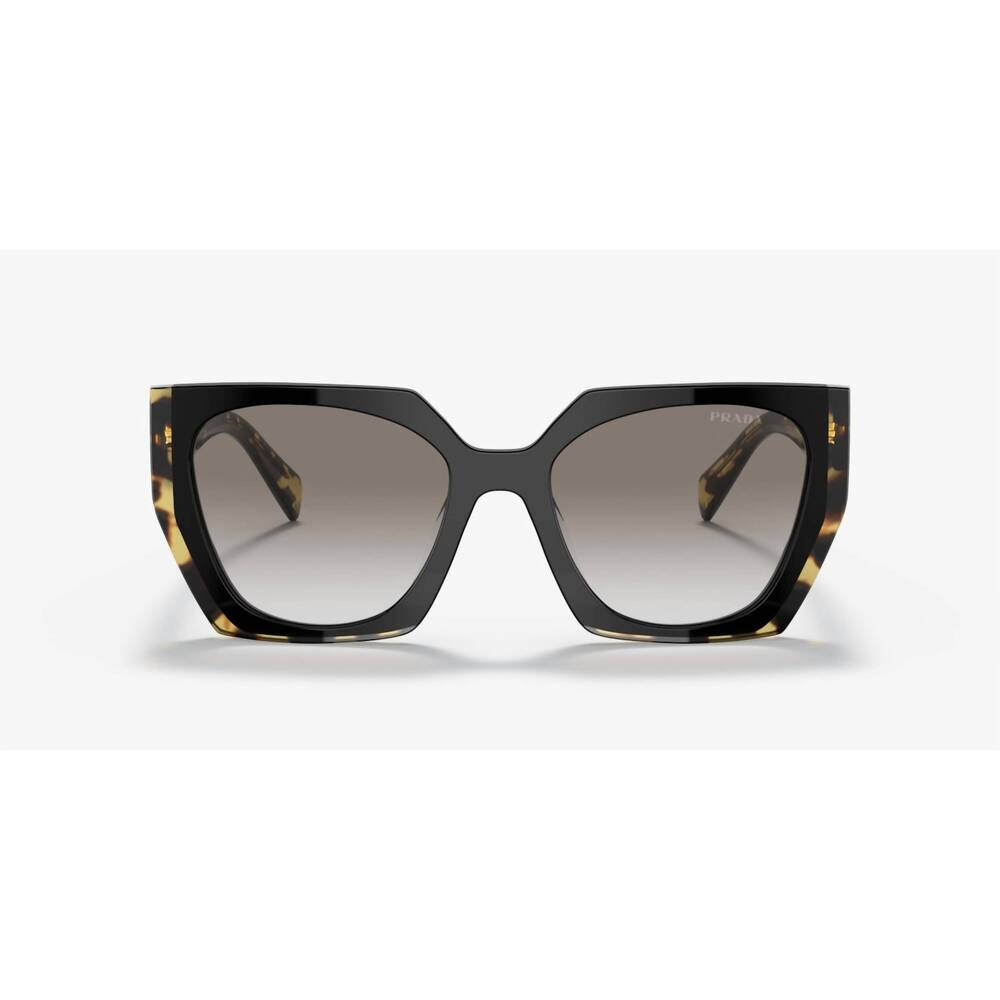 NEW PRADA women's pr 15ws 3890a7 sunglasses in black/medium tortoise - Picture 3 of 5